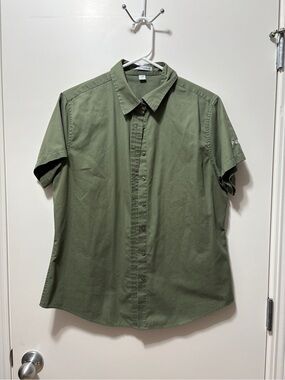 Port Authority Women’s Short Sleeve Button-Down Shirt - Olive